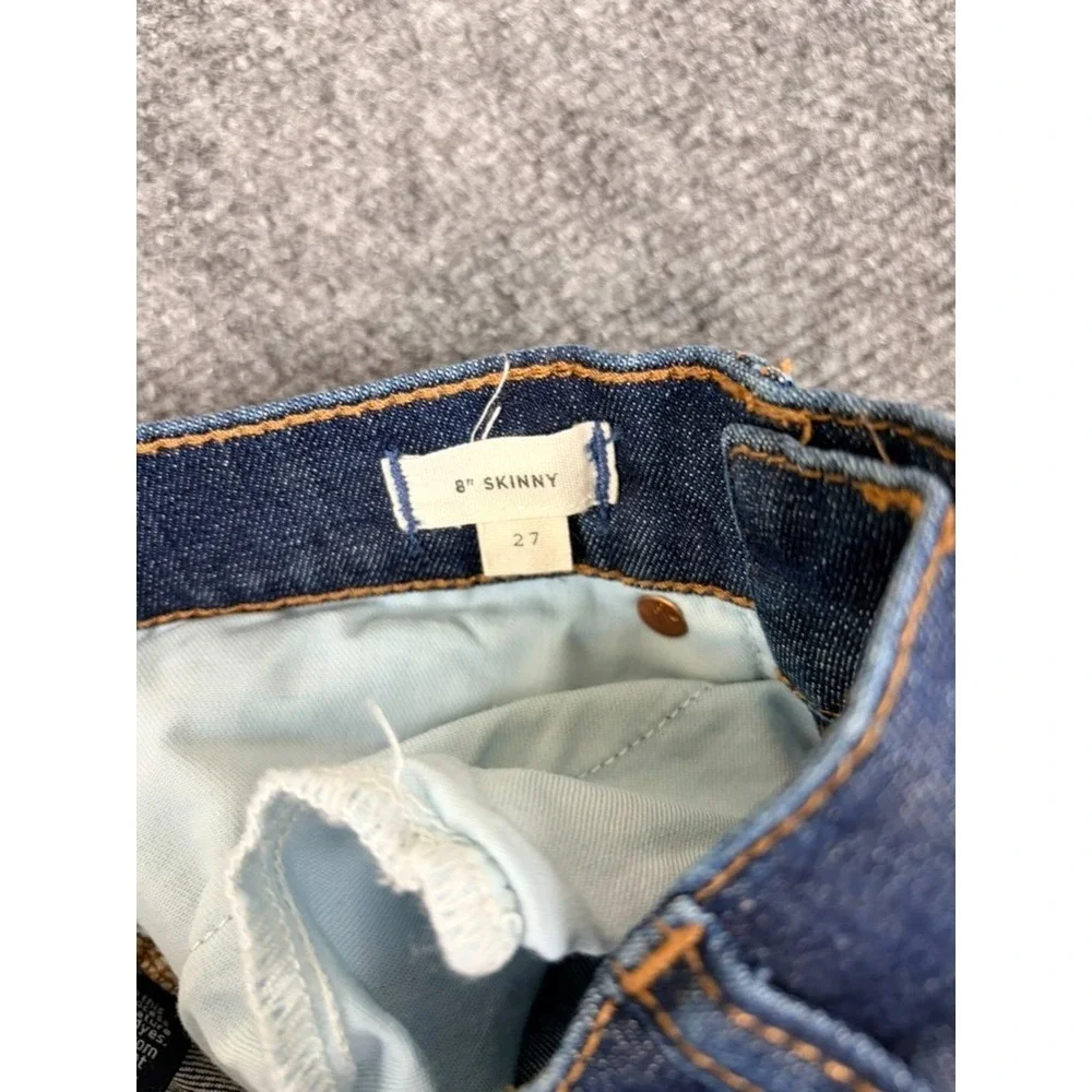 Madewell Women's Mid Rise Slim Fit Skinny Jeans Blue Medium Wash Denim Size 27
